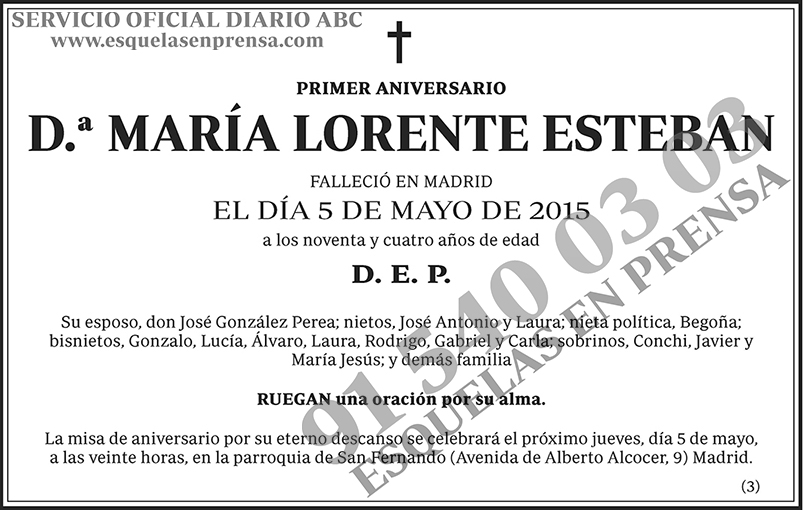 María Lorente Esteban